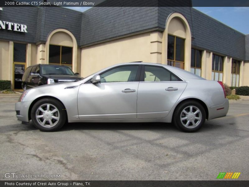 Light Platinum / Ebony 2008 Cadillac CTS Sedan