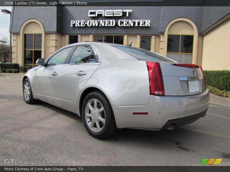 Light Platinum / Ebony 2008 Cadillac CTS Sedan