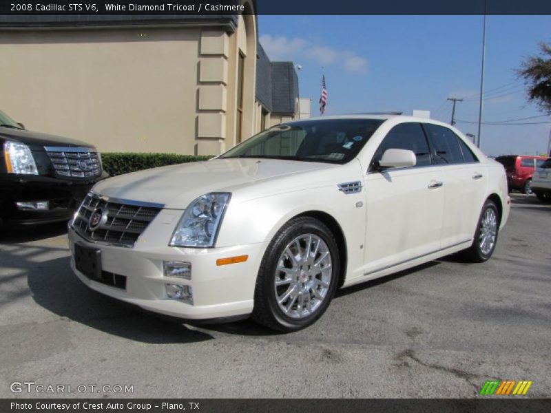 White Diamond Tricoat / Cashmere 2008 Cadillac STS V6