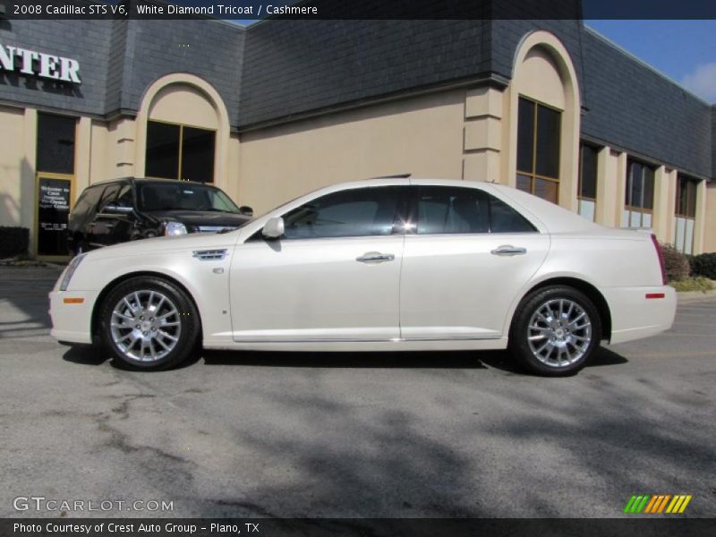 White Diamond Tricoat / Cashmere 2008 Cadillac STS V6