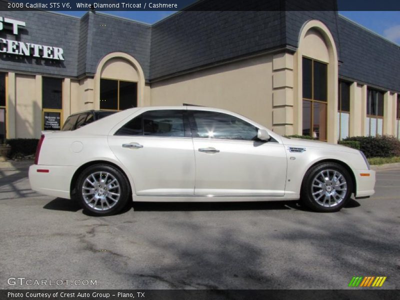 White Diamond Tricoat / Cashmere 2008 Cadillac STS V6