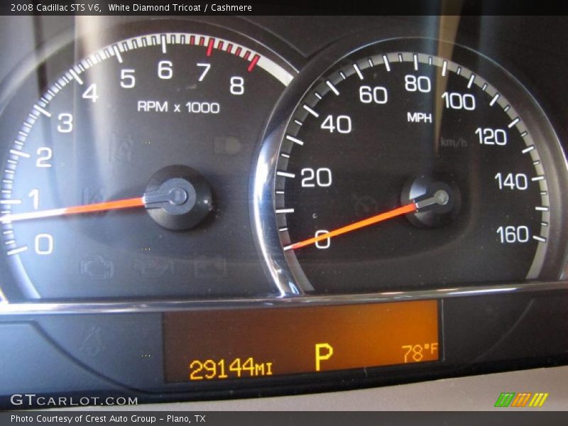 White Diamond Tricoat / Cashmere 2008 Cadillac STS V6