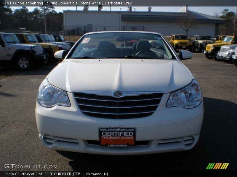 Stone White / Dark Slate Gray 2010 Chrysler Sebring Touring Convertible