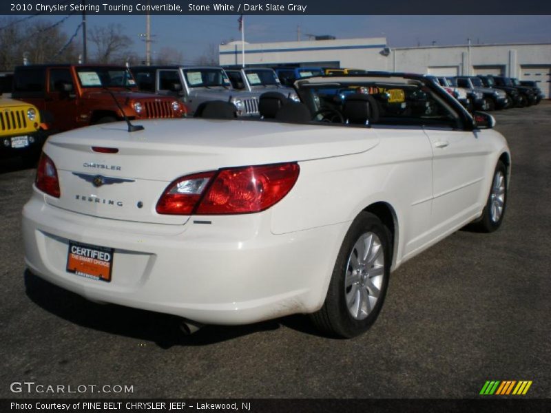 Stone White / Dark Slate Gray 2010 Chrysler Sebring Touring Convertible