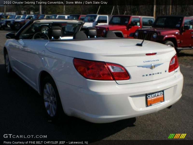 Stone White / Dark Slate Gray 2010 Chrysler Sebring Touring Convertible