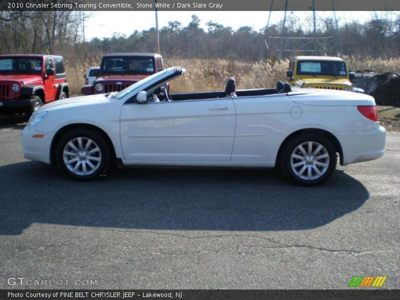 Stone White / Dark Slate Gray 2010 Chrysler Sebring Touring Convertible