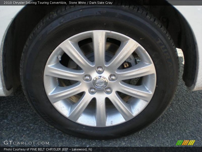 Stone White / Dark Slate Gray 2010 Chrysler Sebring Touring Convertible