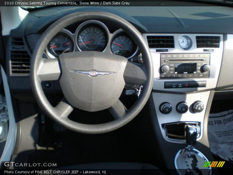 Stone White / Dark Slate Gray 2010 Chrysler Sebring Touring Convertible