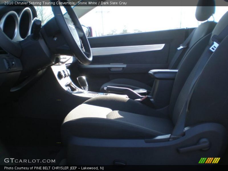 Stone White / Dark Slate Gray 2010 Chrysler Sebring Touring Convertible