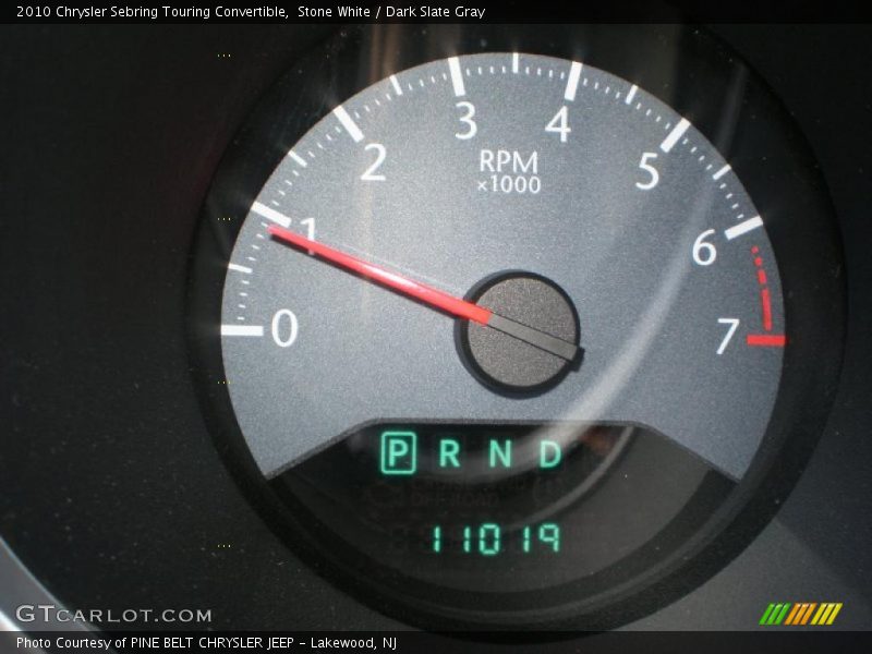 Stone White / Dark Slate Gray 2010 Chrysler Sebring Touring Convertible