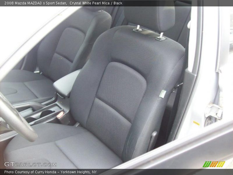 Crystal White Pearl Mica / Black 2008 Mazda MAZDA3 s Sport Sedan