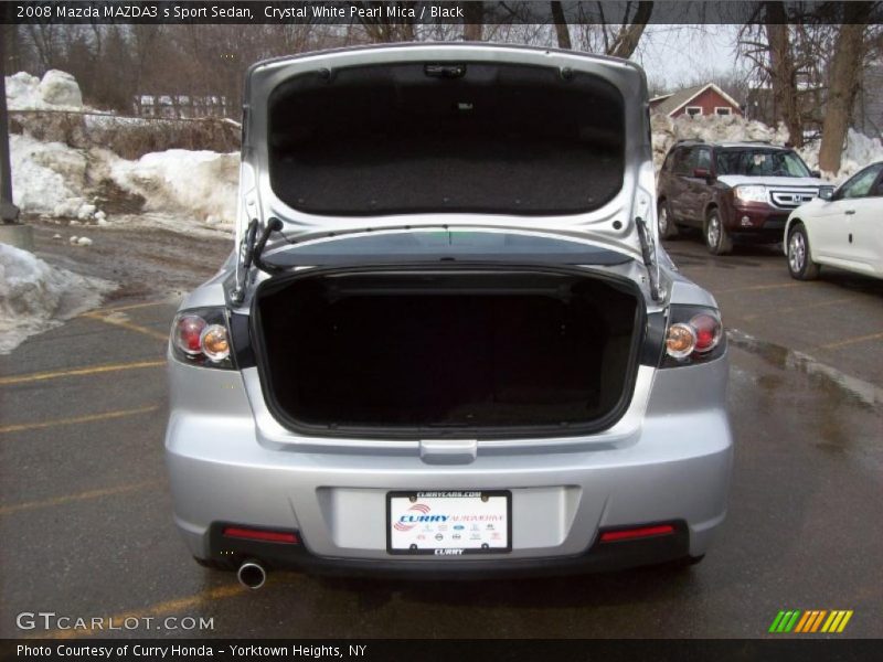 Crystal White Pearl Mica / Black 2008 Mazda MAZDA3 s Sport Sedan