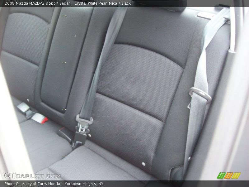 Crystal White Pearl Mica / Black 2008 Mazda MAZDA3 s Sport Sedan