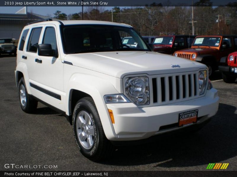Stone White / Dark Slate Gray 2010 Jeep Liberty Sport 4x4