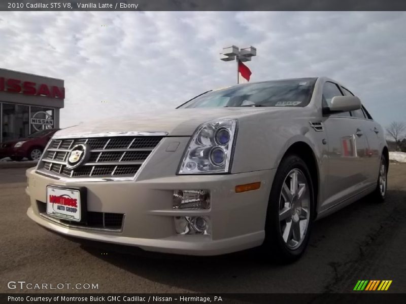 Vanilla Latte / Ebony 2010 Cadillac STS V8