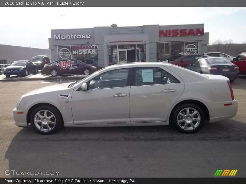 Vanilla Latte / Ebony 2010 Cadillac STS V8
