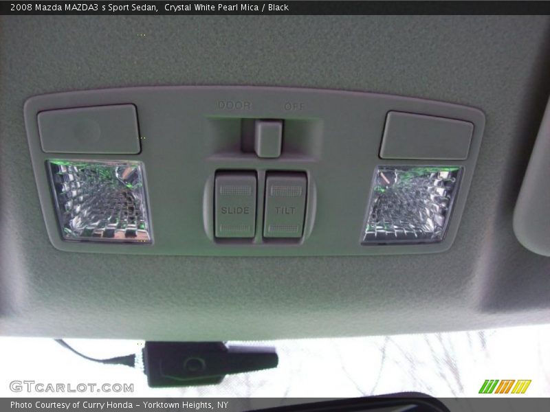 Crystal White Pearl Mica / Black 2008 Mazda MAZDA3 s Sport Sedan
