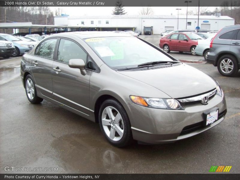 Galaxy Gray Metallic / Gray 2008 Honda Civic EX Sedan