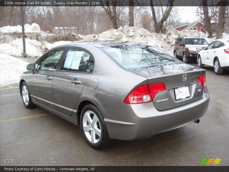 Galaxy Gray Metallic / Gray 2008 Honda Civic EX Sedan