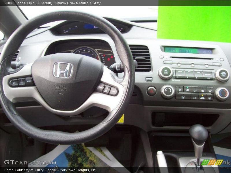 Galaxy Gray Metallic / Gray 2008 Honda Civic EX Sedan