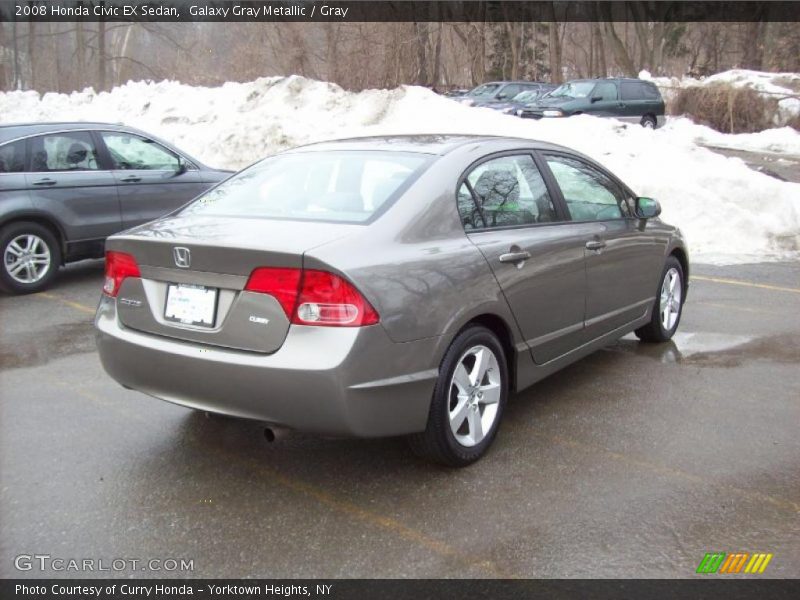 Galaxy Gray Metallic / Gray 2008 Honda Civic EX Sedan