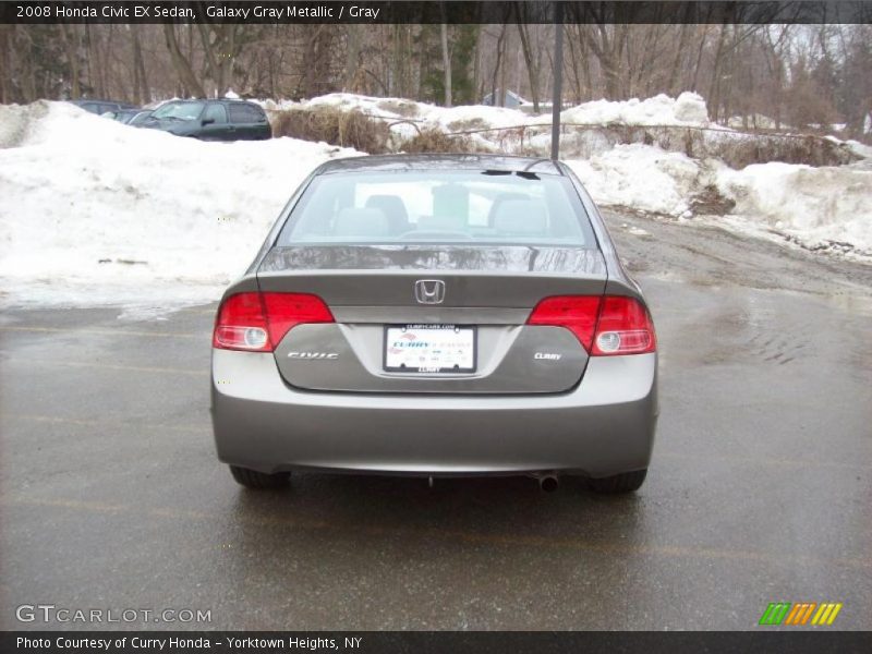 Galaxy Gray Metallic / Gray 2008 Honda Civic EX Sedan