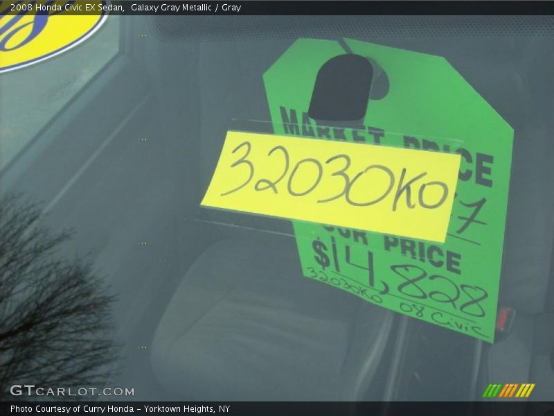 Galaxy Gray Metallic / Gray 2008 Honda Civic EX Sedan