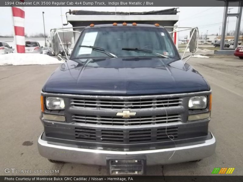 Indigo Blue Metallic / Blue 1994 Chevrolet C/K 3500 Regular Cab 4x4 Dump Truck