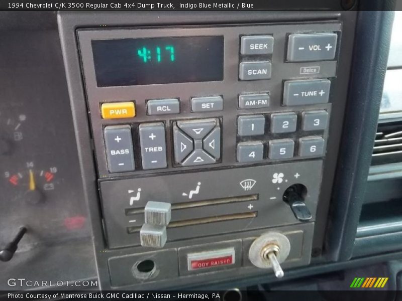 Indigo Blue Metallic / Blue 1994 Chevrolet C/K 3500 Regular Cab 4x4 Dump Truck