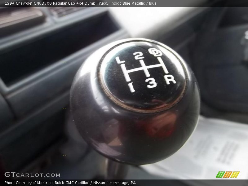 Indigo Blue Metallic / Blue 1994 Chevrolet C/K 3500 Regular Cab 4x4 Dump Truck