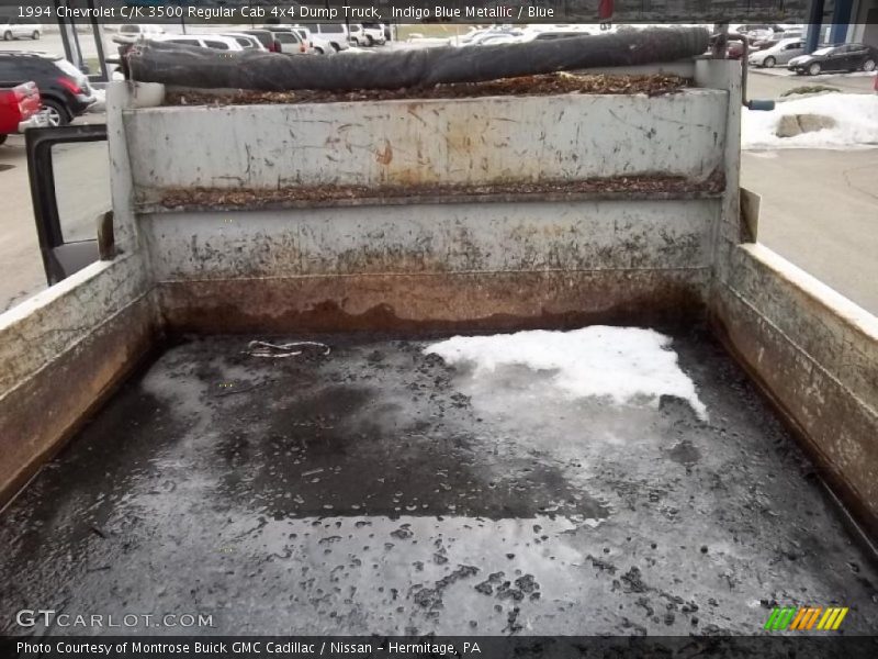 Indigo Blue Metallic / Blue 1994 Chevrolet C/K 3500 Regular Cab 4x4 Dump Truck