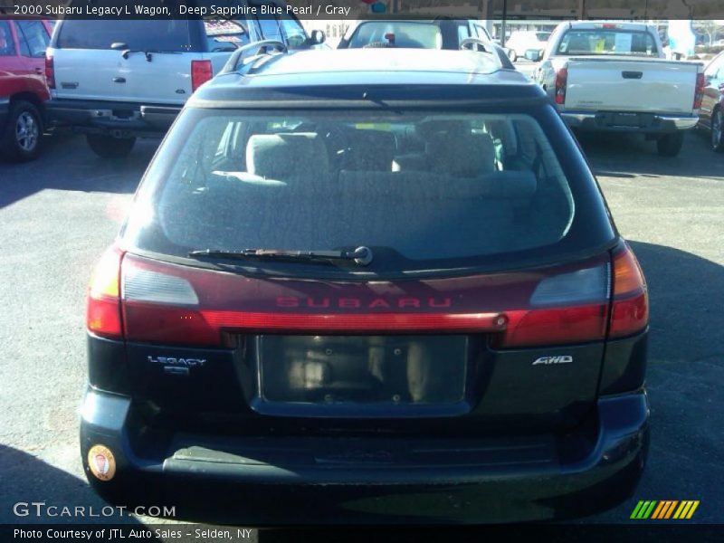 Deep Sapphire Blue Pearl / Gray 2000 Subaru Legacy L Wagon