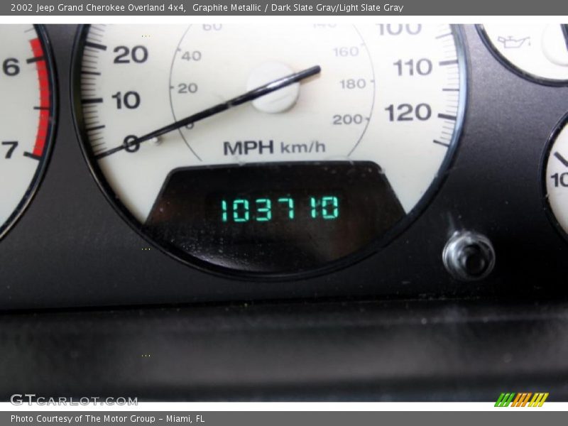 Graphite Metallic / Dark Slate Gray/Light Slate Gray 2002 Jeep Grand Cherokee Overland 4x4