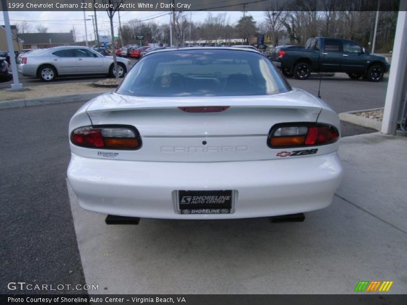Arctic White / Dark Gray 1999 Chevrolet Camaro Z28 Coupe