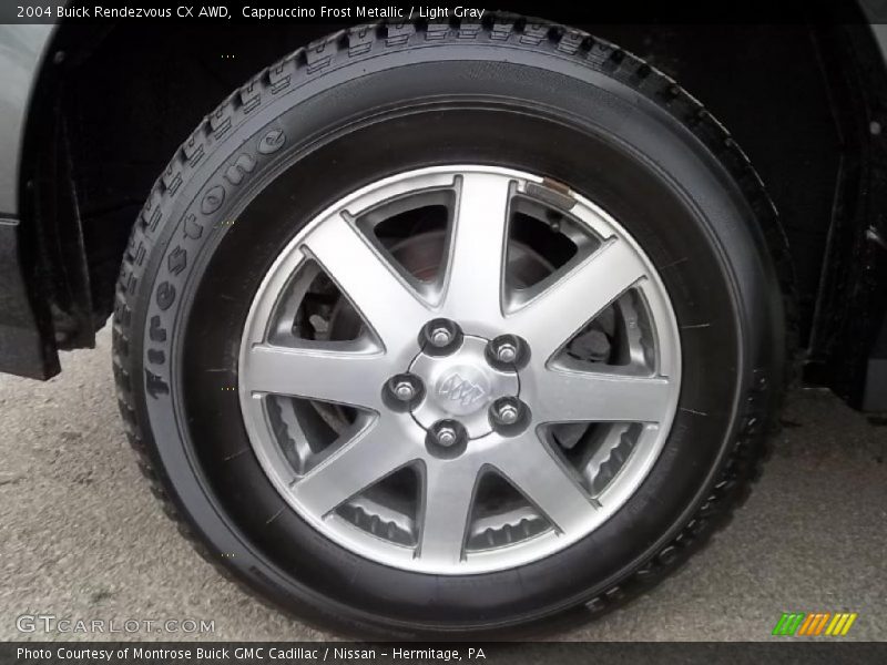 Cappuccino Frost Metallic / Light Gray 2004 Buick Rendezvous CX AWD