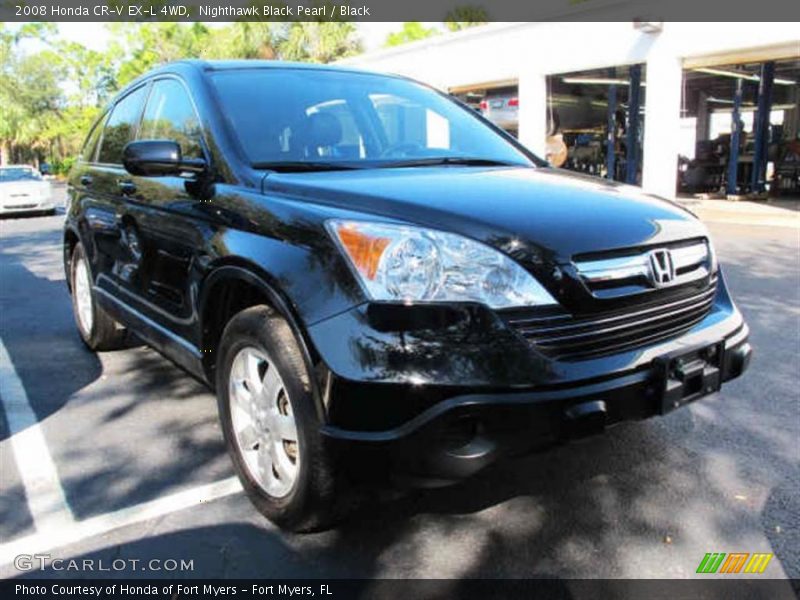 Nighthawk Black Pearl / Black 2008 Honda CR-V EX-L 4WD