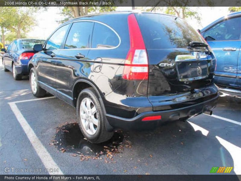 Nighthawk Black Pearl / Black 2008 Honda CR-V EX-L 4WD