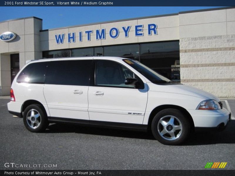 Vibrant White / Medium Graphite 2001 Ford Windstar SE Sport