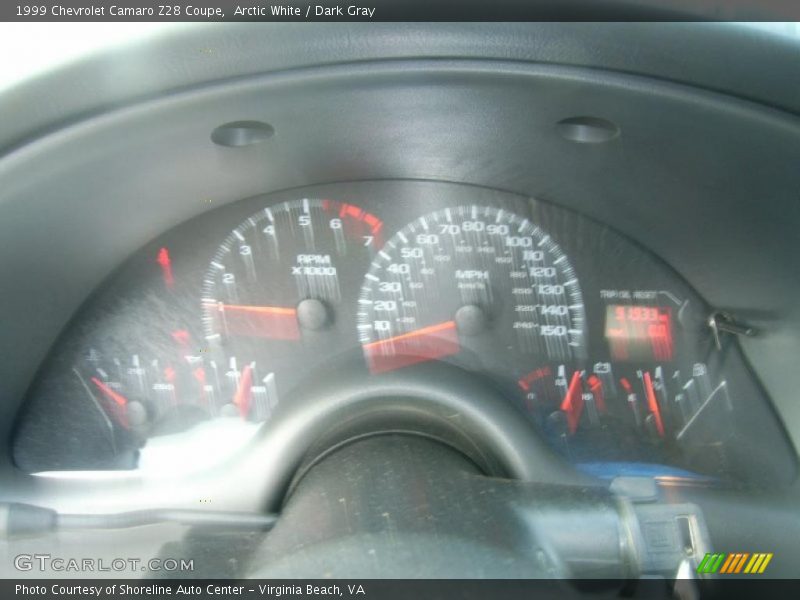 Arctic White / Dark Gray 1999 Chevrolet Camaro Z28 Coupe