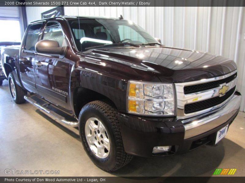 Dark Cherry Metallic / Ebony 2008 Chevrolet Silverado 1500 Z71 Crew Cab 4x4