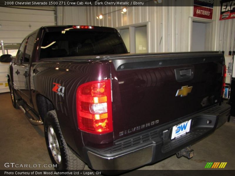 Dark Cherry Metallic / Ebony 2008 Chevrolet Silverado 1500 Z71 Crew Cab 4x4