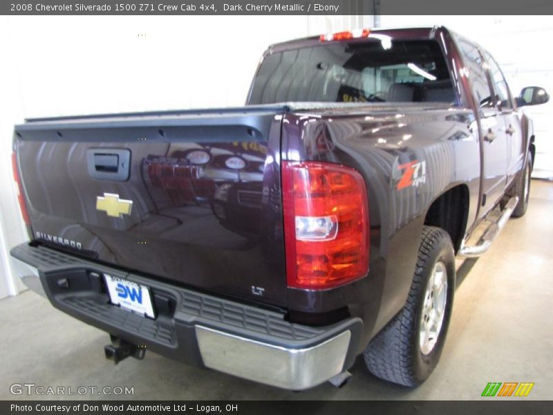 Dark Cherry Metallic / Ebony 2008 Chevrolet Silverado 1500 Z71 Crew Cab 4x4