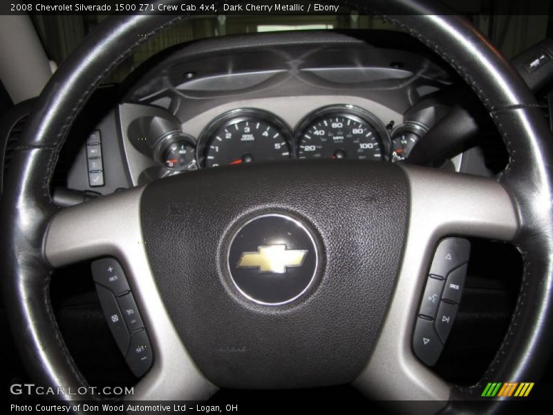 Dark Cherry Metallic / Ebony 2008 Chevrolet Silverado 1500 Z71 Crew Cab 4x4