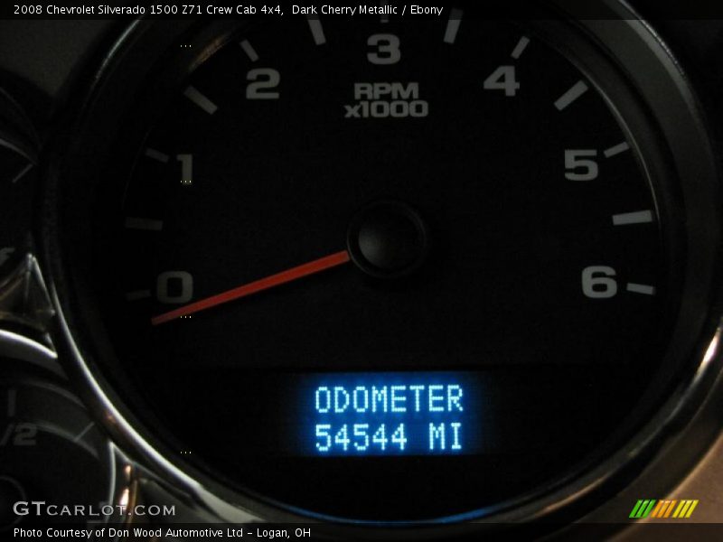 Dark Cherry Metallic / Ebony 2008 Chevrolet Silverado 1500 Z71 Crew Cab 4x4