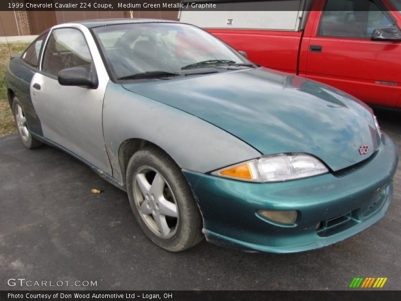 Medium Green Metallic / Graphite 1999 Chevrolet Cavalier Z24 Coupe