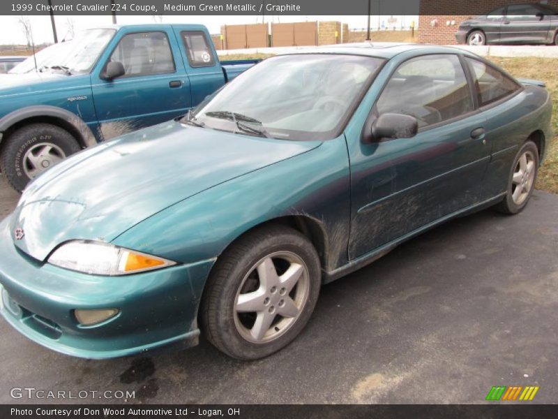 Medium Green Metallic / Graphite 1999 Chevrolet Cavalier Z24 Coupe