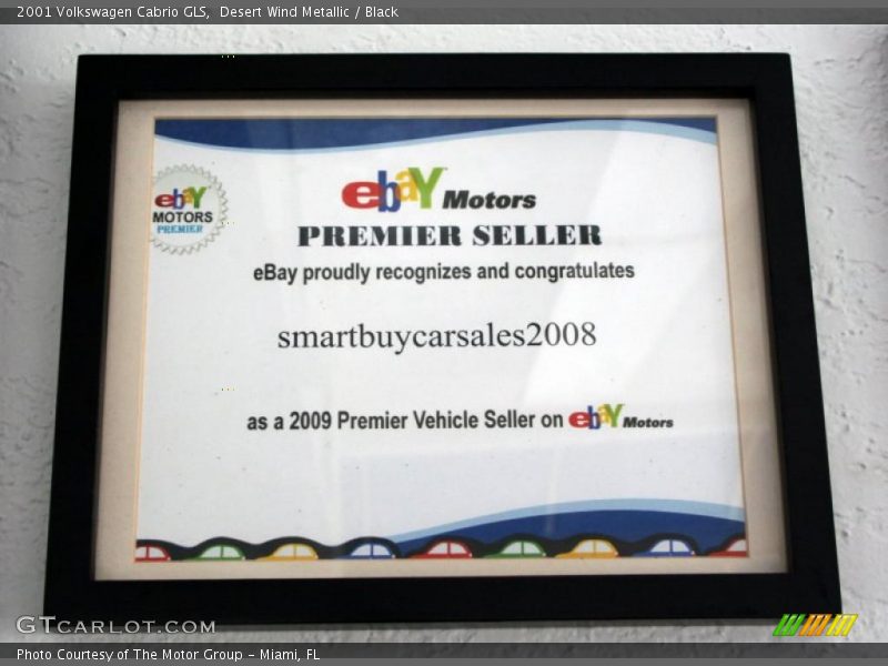Desert Wind Metallic / Black 2001 Volkswagen Cabrio GLS