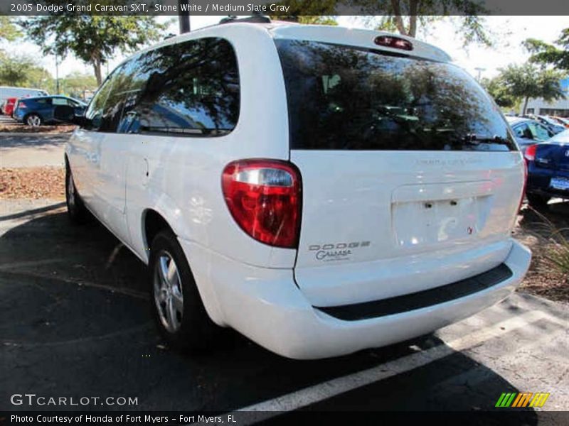Stone White / Medium Slate Gray 2005 Dodge Grand Caravan SXT
