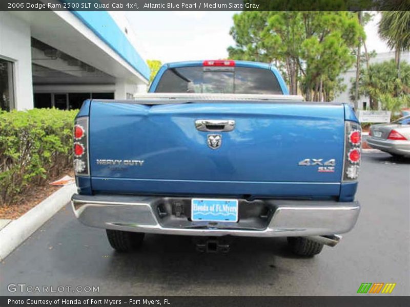 Atlantic Blue Pearl / Medium Slate Gray 2006 Dodge Ram 2500 SLT Quad Cab 4x4