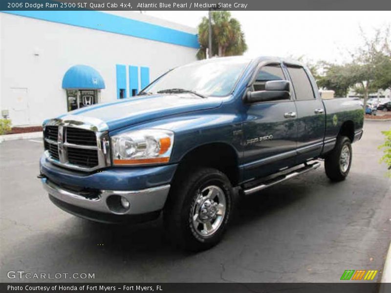 Atlantic Blue Pearl / Medium Slate Gray 2006 Dodge Ram 2500 SLT Quad Cab 4x4